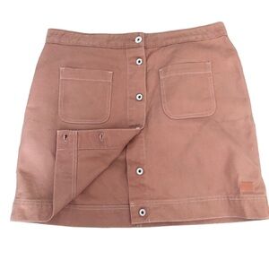 Scotch and Soda mini skirt Amsterdam Blauw cotton buttons pockets corduroy trim